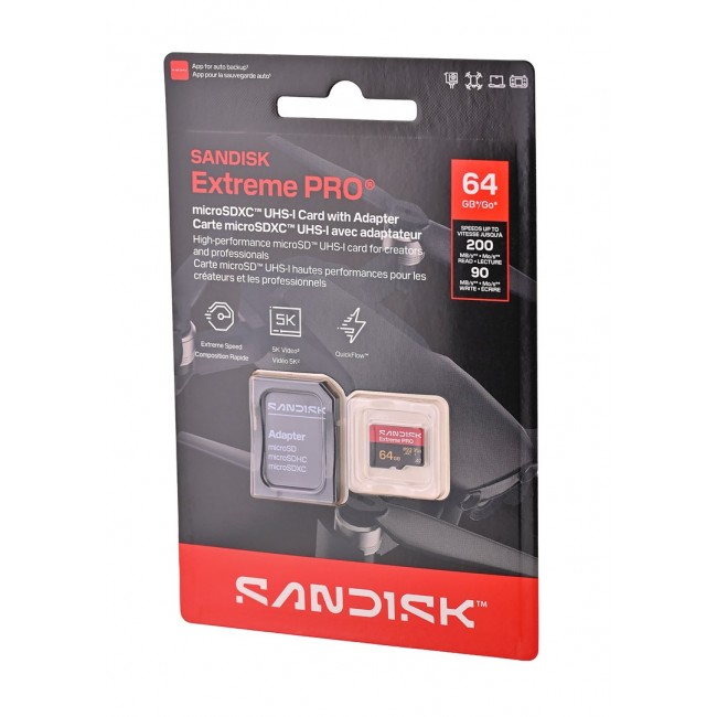SanDisk Extreme PRO microSD UHS-I 64 GB MicroSDHC