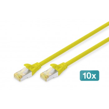 Digitus CAT 6A S/FTP patch cable, 10 pieces