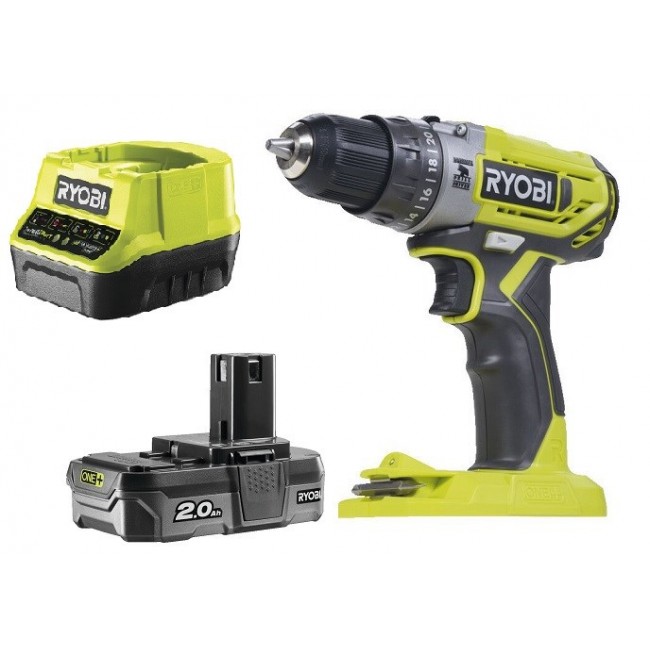 Cordless hammer drill driver R18PD2-120B 18V 1*2.0AH ONE+ Cordless hammer drill driver R18PD2-120B 18V 1*2.0AH ONE+