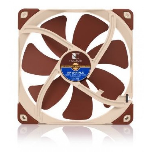 Noctua NOC-NF-A14-FLX computer cooling component Computer case Fan 14 cm Beige, Brown Noctua NOC-NF-A14-FLX computer cooling component Computer case Fan 14 cm Beige, Brown