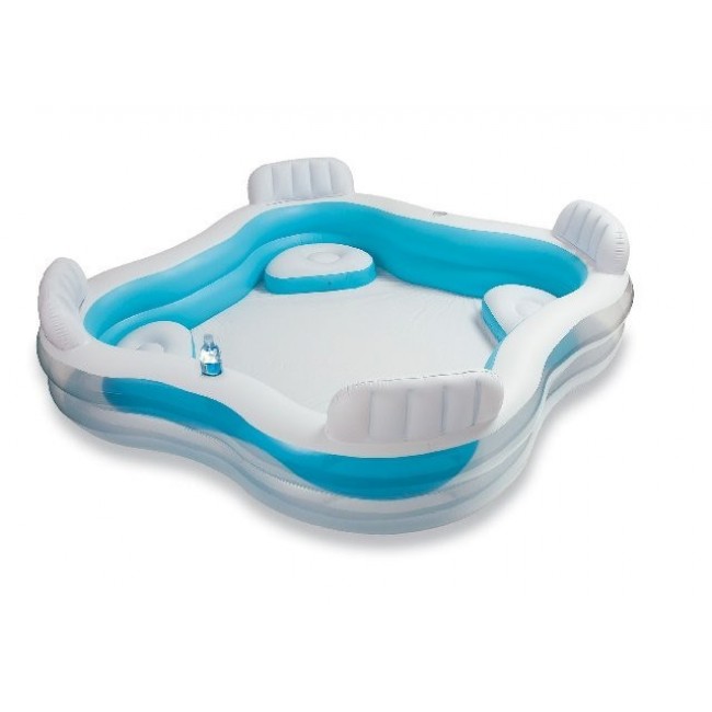 Intex 56475 above ground pool Inflatable pool Square 990 L Blue, White Intex 56475 above ground pool Inflatable pool Square 990 L Blue, White