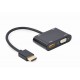 Gembird A-HDMIM-HDMIFVGAF-01 interface cards/adapter HDMI, VGA Gembird A-HDMIM-HDMIFVGAF-01 interface cards/adapter HDMI, VGA