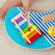 Fisher-Price Wooden Musical Table with Percussion Instrument Toys, 3 Wood Pieces