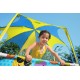 Bestway Steel Pro 2.44m x 51cm Splash-in-shade Play Pool, Orange/Yellow