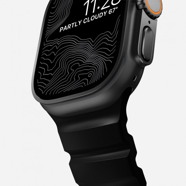 Nomad Rocky Point Band Black Leather, Titanium