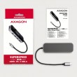 Axagon HMC-6H4A USB 3.2 Gen 1 hub, 4x USB-A, HDMI 4k/30Hz, PD 100W, 20cm USB-C cable