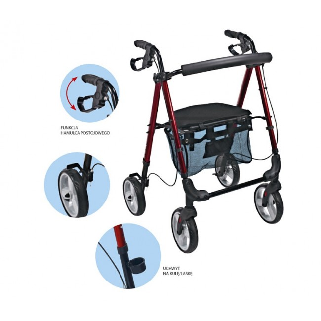 Rehabilitation support 4-wheel Prestig Ultra light Rehabilitation support 4-wheel Prestig Ultra light