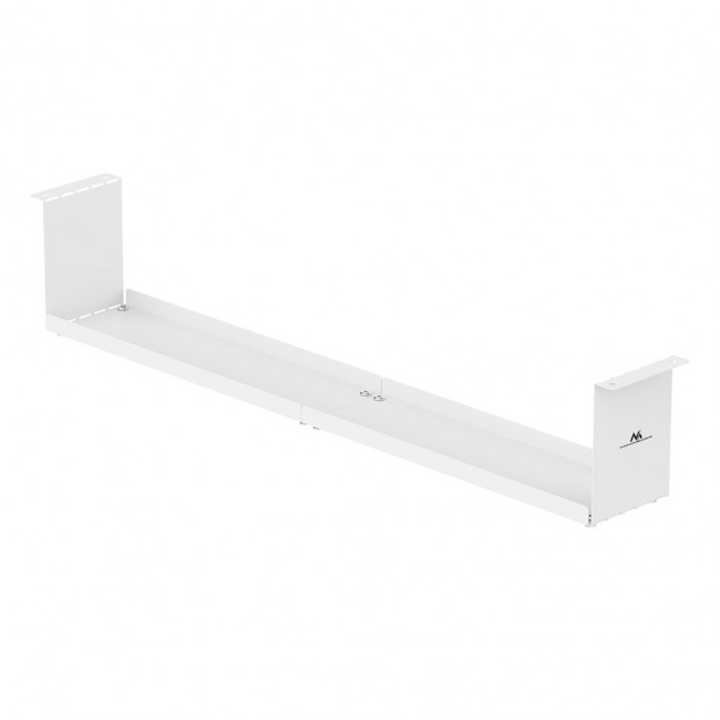 Maclean compact under-desk cable organizer, max load 5kg, white, MC-107 W Maclean compact under-desk cable organizer, max load 5kg, white, MC-107 W