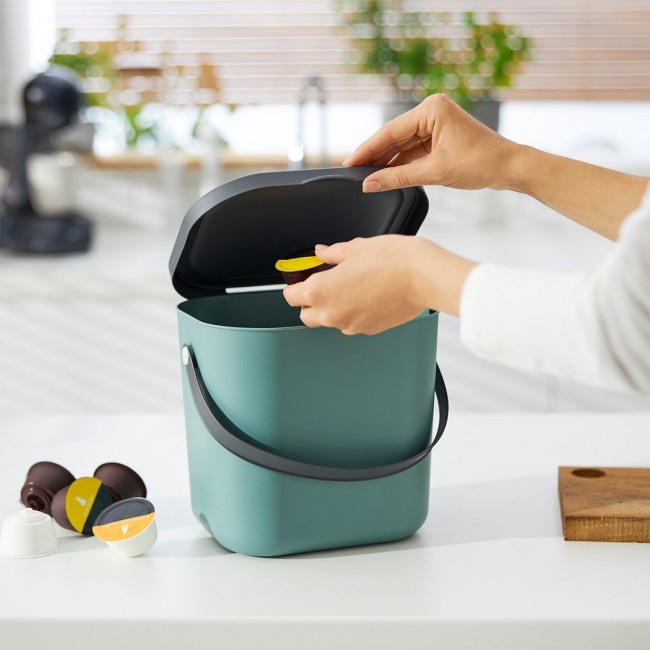 ROTHO Albula Dark green - waste sorting container - 6l ROTHO Albula Dark green - waste sorting container - 6l