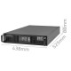 Qoltec Uninterruptible Power Supply (UPS) for RACK | 3kVA | 3000W | Power Factor 1.0 | LCD | EPO | USB | Online