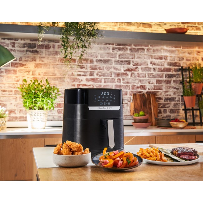 Tefal Easy Fry & Grill EY5058 Single 4.2 L Stand-alone 1550 W Hot air fryer Black Tefal Easy Fry & Grill EY5058 Single 4.2 L Stand-alone 1550 W Hot air fryer Black