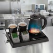 Adler AD 1387 Hotel kettle stainless steel 1 L + tray with cups black Adler AD 1387 Hotel kettle stainless steel 1 L + tray with cups black