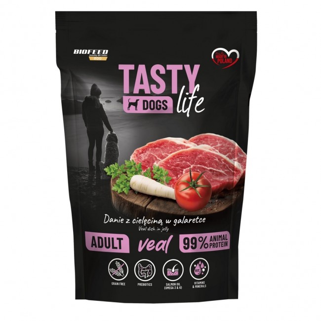 BIOFEED Tasty Dogs Life Veal - wet dog food - 150g