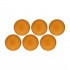 ROSE&TULIPANI 6 Soup Plates Set Orange