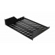 Equip Fixed Shelf 19', 2U, 800MM, Black