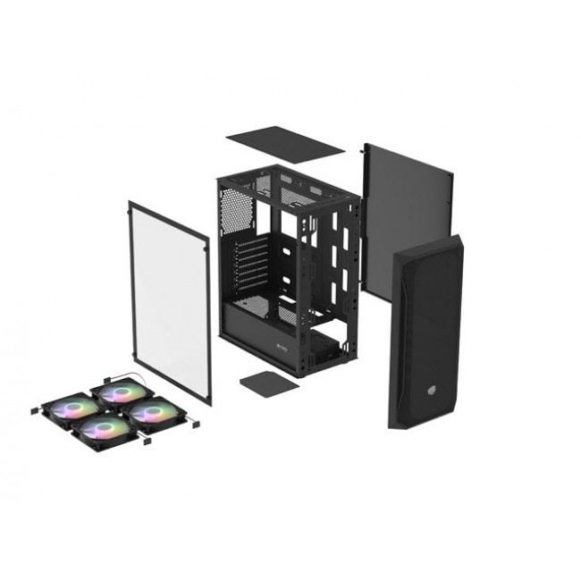 FURY SHOBO SH4F RGB MIDI TOWER WITH WINDOW BLACK