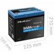 Qoltec LiFePO4 Lithium Iron Phosphate Battery | 12.8V | 50Ah | 640Wh| BMS