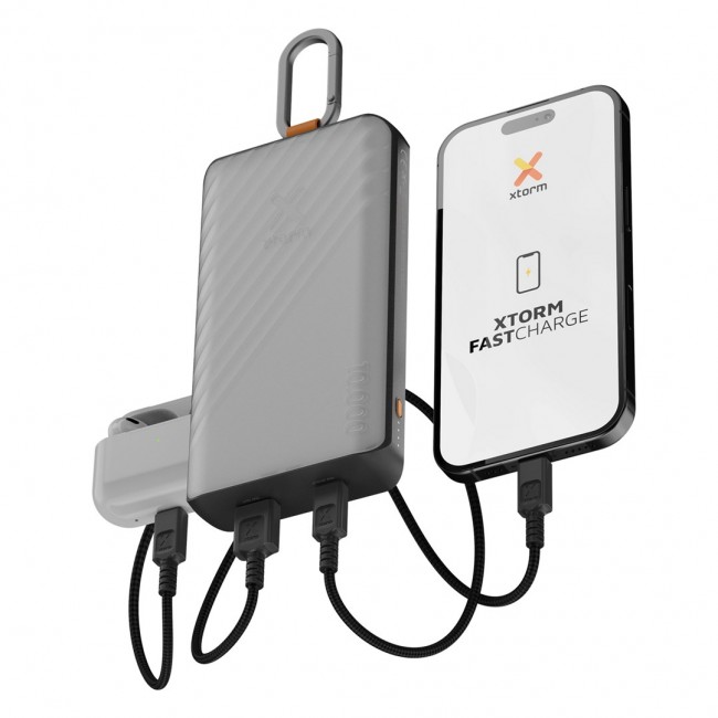 Xtorm XG2S101 power bank Lithium Polymer (LiPo) 10000 mAh Black, Grey, Orange