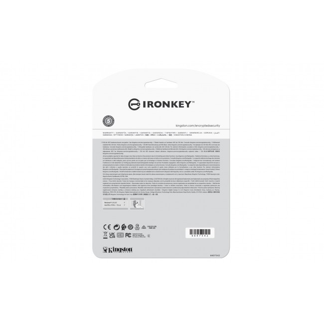 Kingston Technology IronKey 64GB Vault Privacy 50 AES-256 Encrypted, FIPS 197
