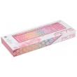 Deltaco Gaming GAM-021-RGB-P-DE keyboard USB QWERTZ German Pink