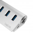 LogiLink CR0045 interface hub USB 3.2 Gen 1 (3.1 Gen 1) Type-A 5000 Mbit/s Silver LogiLink CR0045 interface hub USB 3.2 Gen 1 (3.1 Gen 1) Type-A 5000 Mbit/s Silver