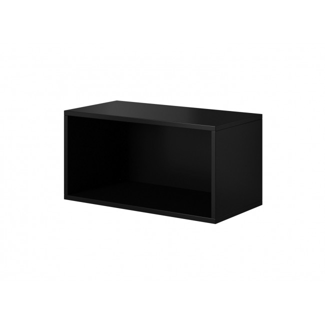 Cama open storage cabinet ROCO RO4 75/37/37 black