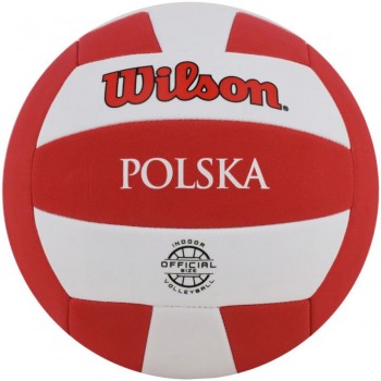 Volleyball Wilson Super Soft Play VB Poland official size white and red size 5 WTH90118XBPO