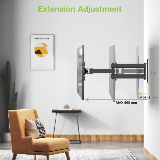 Techly 23-55 Universal LCD TV Wall Mount Bracket Black Techly 23-55 Universal LCD TV Wall Mount Bracket Black