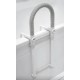 Rounded bath handle with non-slip grip Rounded bath handle with non-slip grip