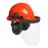 CLIMAX Safety helmet with face shield and earmuffs 437-I