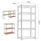 GREENBLUE GALVANIZED METAL STORAGE RACK GB378 GREENBLUE GALVANIZED METAL STORAGE RACK GB378
