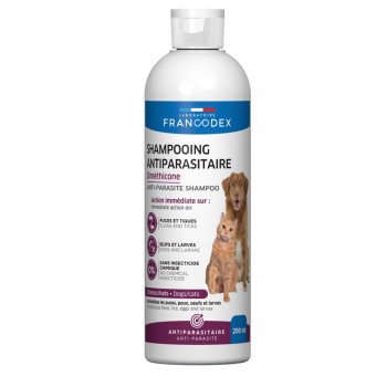 FRANCODEX Antiparasitic shampoo with dimethicone - shampoo for dog and cat 200ml