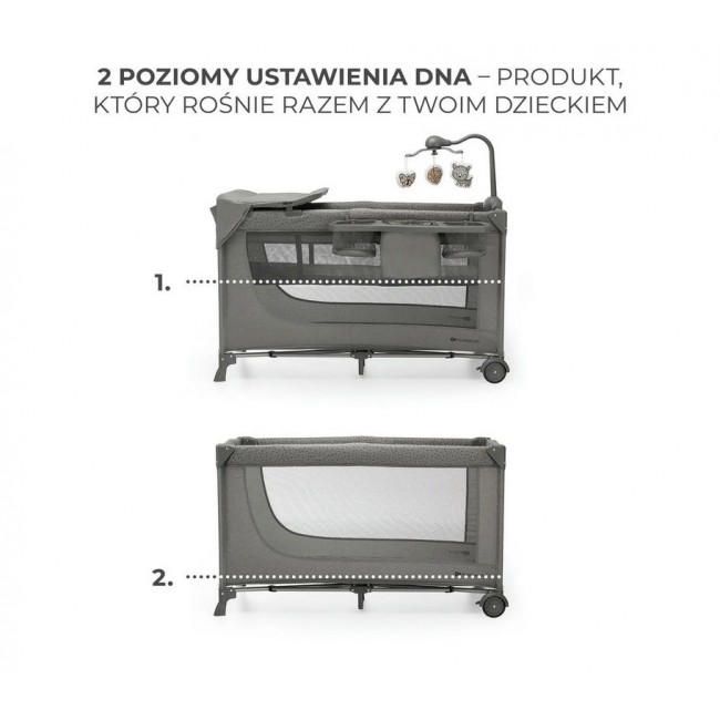 KinderKraft travel cot JOY 2 DARK GREY KinderKraft travel cot JOY 2 DARK GREY