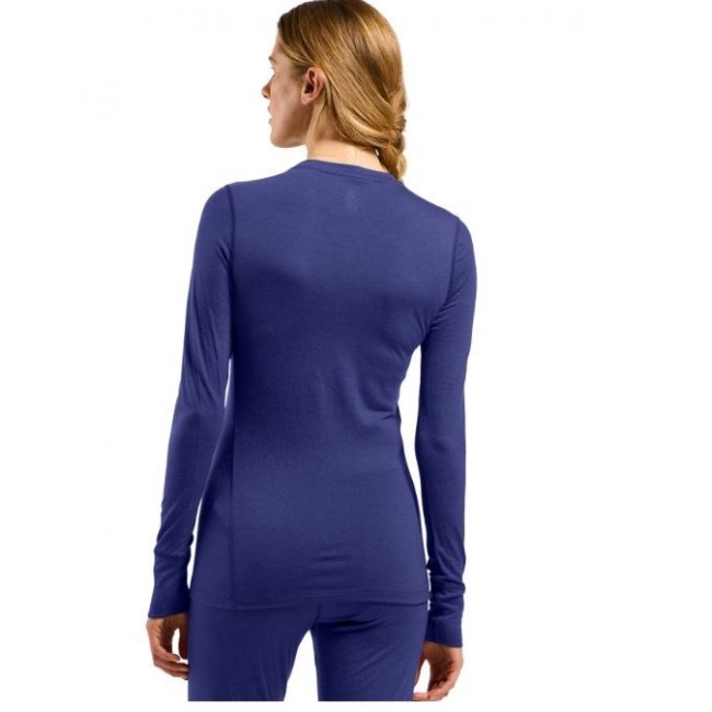 Odlo BL TOP crew neck l/s MERINO 200 long-sleeved thermal underwear, size S, blue Odlo BL TOP crew neck l/s MERINO 200 long-sleeved thermal underwear, size S, blue