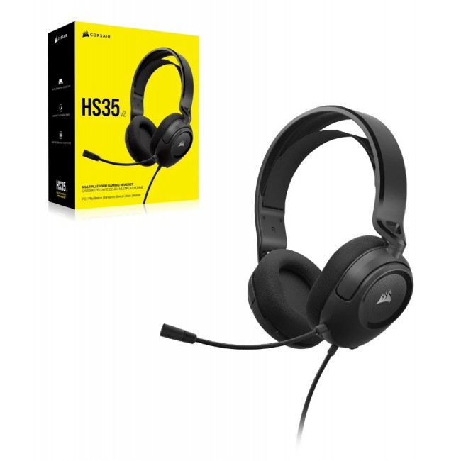 Corsair HS35 v2 Headset Wired Head-band Gaming Carbon