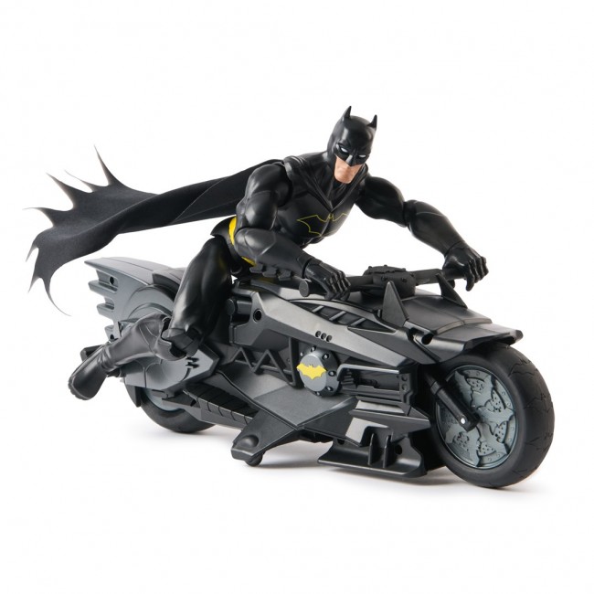 DC Comics , Batman Stealth Remote Control Batcycle with 12