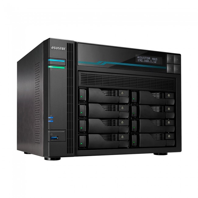 Asustor AS6508T NAS Tower Intel Atom C3538 8 GB DDR4 0 TB ADM Black