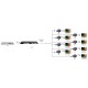 Techly HDMI 1x8 Extender Splitter over CAT6/6a/7 50m with IR pass-back IDATA EX-HL81TY