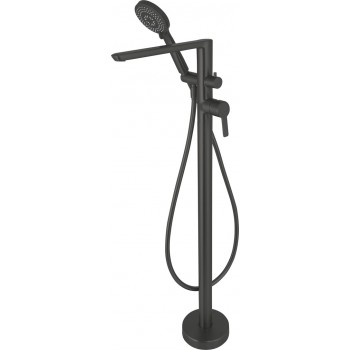 Freestanding bathtub mixer with shower set