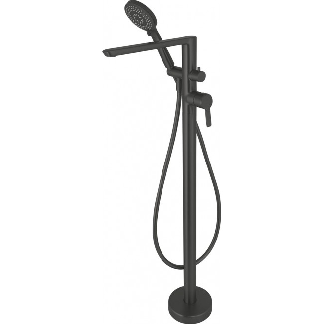 Freestanding bathtub mixer with shower set