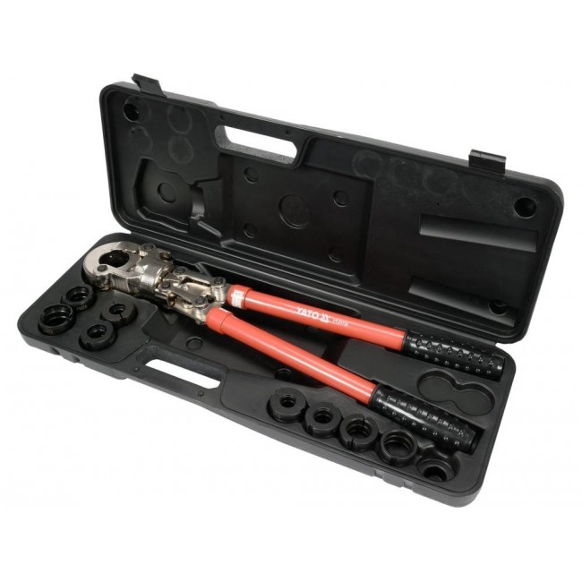 YATO PEX-AL-PEX CRIMPING MANUAL CRIMPING TOOL WITH 8 BONES SET YATO PEX-AL-PEX CRIMPING MANUAL CRIMPING TOOL WITH 8 BONES SET
