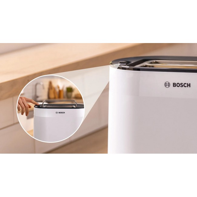 Bosch TAT2M121 toaster 6 2 slice(s) 950 W White Bosch TAT2M121 toaster 6 2 slice(s) 950 W White