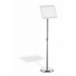 Durable 479823 sign holder/information stand A4 Aluminium, Plastic, Steel Silver