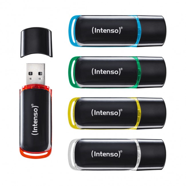 Intenso 3511595 USB flash drive 64 GB USB Type-A 2.0 Black, Red, Green, Transparent, Yellow, Blue