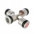 Chrome dumbbells 2x9 kg silicone elements HMS Premium HH09