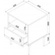 Cama Bedside table 2 pcs. TRESSE 44x40x53 matte green Cama Bedside table 2 pcs. TRESSE 44x40x53 matte green
