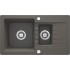1.5-bowl granite sink with drainer