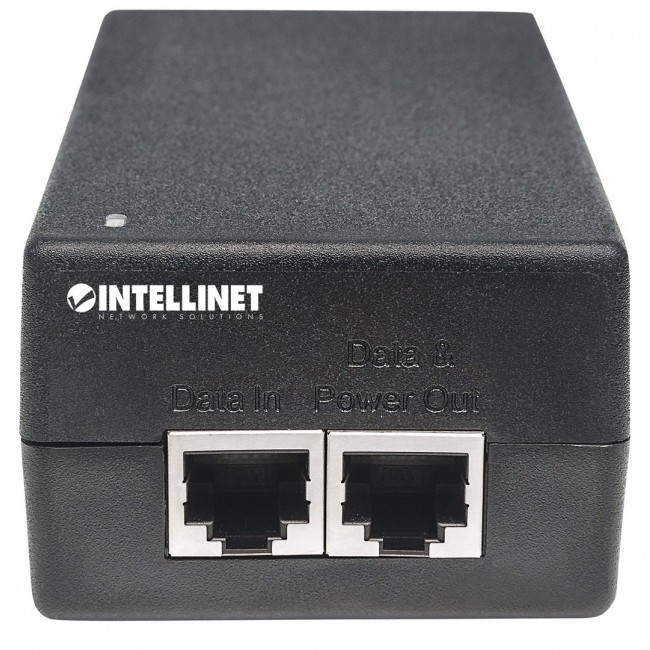 Intellinet Gigabit Ultra PoE+ Injector, 1 x 60 W Port, IEEE 802.3bt and IEEE 802.3at/af Compliant, Plastic Housing