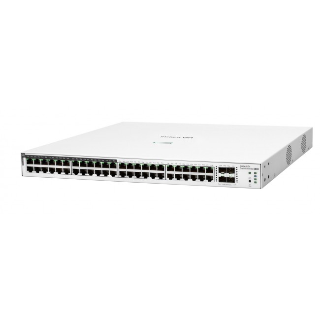 HPE Aruba Networking Networking Instant On Switch 48p Gigabit CL4 PoE 4p SFP 370W 1830 HPE Aruba Networking Networking Instant On Switch 48p Gigabit CL4 PoE 4p SFP 370W 1830