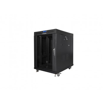 Lanberg FF01-8015-12BL rack cabinet 15U Freestanding rack Black